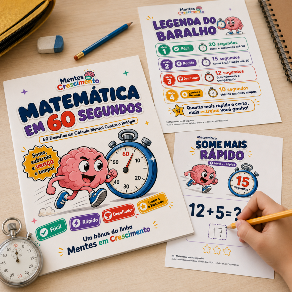 Matemática em 60 Segundos — 60 Desafios de Cálculo Mental